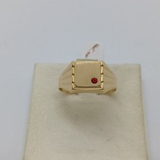 ANELLO DA UOMO CON  CRISTALLO