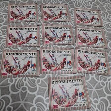 Lotto 10 Bustine Risorgimento Italiano Ed.Panini Sigillate 1975 L.25 ▓