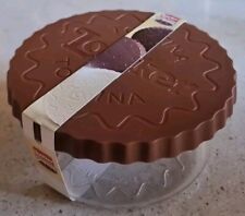 LOACKER - BOX BISCOTTIERA TORTINA - IN PLASTICA TRASPARENTE E MARRONE - NUOVA !