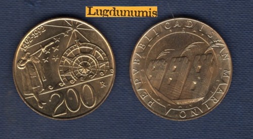 Saint marin 200 - lire, 1992