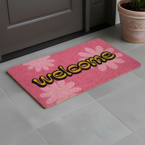 Zerbino 40x70 welcome rosa - 40x70,