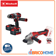 Kit Heinhell Smerigliatrice angolare a batteria + Avvitatore a percussione