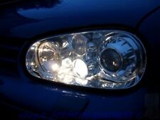 FARI ANTERIORI LENTICOLARI IN VETRO VOLKSWAGEN GOLF 4 R32 CROMO + FENDINEBBIA