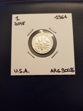 1964 United States 1 Dime