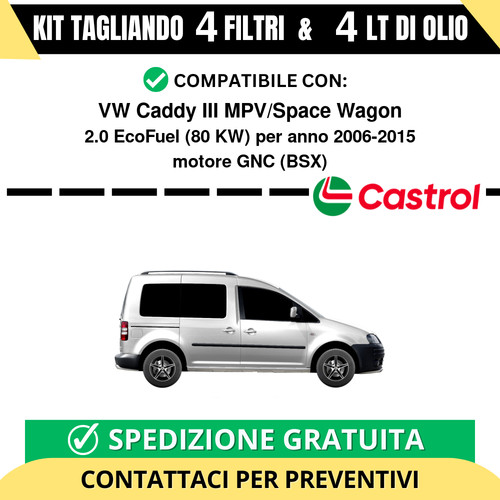 Tagliando per caddy iii - per, vw
