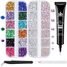 Kit Strass Nail Art, 15Ml