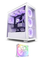 NZXT KRAKEN H7 ELITE Mid Tower Case Bianco + F140 RGB Fan Ventola Nuovo!
