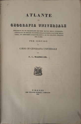Marmocchi atlante di - –,