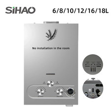 6/8/10/12/16/18L Scaldino Scaldabagno LPG Display LCD Gas propano con Doccia