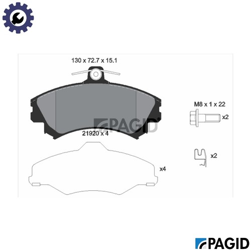 Set pastiglie freno - pastiglie,