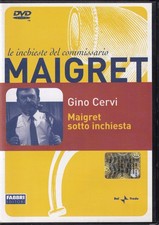 MAIGRET SOTTO INCHIESTA DVD Mario Landi 1968 Gino Cervi Ottimo M10892