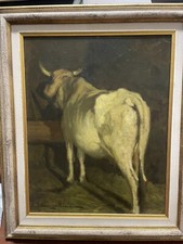 Antico Dipinto Ad Olio Firmato A.E.Campestrini Trento Milano