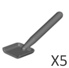 LEGO 3837 X5 DARK BLUISH GRAY