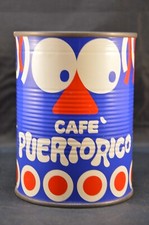 BARATTOLO CAFFE' VINTAGE CAFE' PUERTORICO RARITA' MAI APERTO ZUCCHERO SALE CAFFE