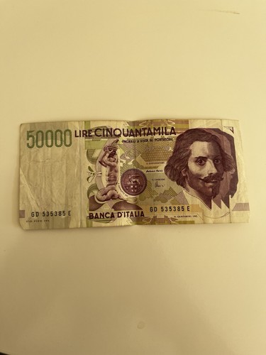Banca italia banconota - d'italia,