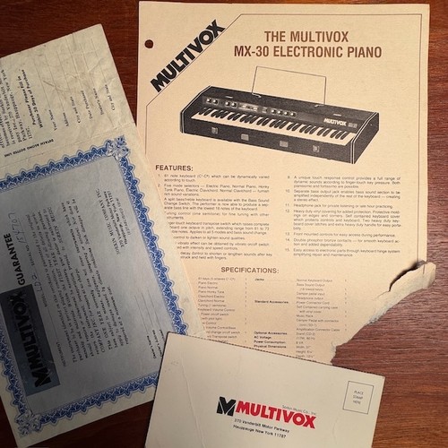 Vintage multivox 30 - vintage, mx-30