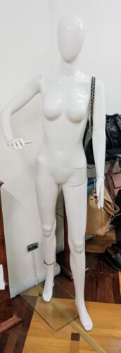Manichino donna bianco resina - bianco,