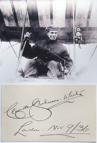 Autografo pilota pionieristico