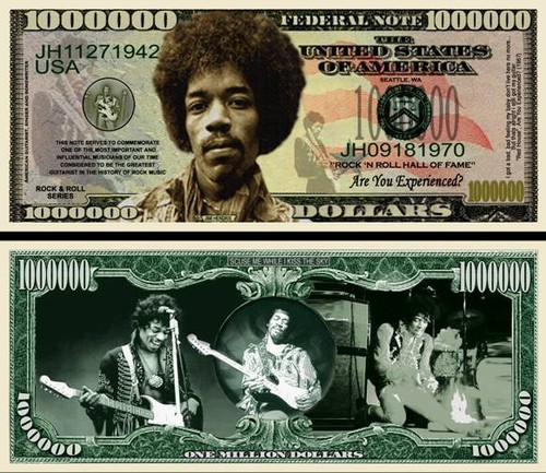 Jimi hendrix billet million - hendrix,