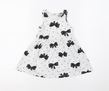 H&M bambina bianco a pois