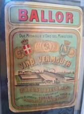 ETICHETTA LIQUORI VINI BALLOR TORINO