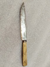 Antico Coltello Da Tavola Manico Osso