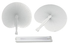 50 pezzi ventagli bianchi