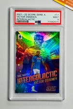 Panini PSA 9 Victor Osimhen Intergalactic Foil #17 Score Serie A 2021 SSC Napoli