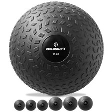 Slam Ball, 10-40 LB - Palla Fitness Medicina Ponderata con Battistrada Facile da Grip