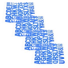  4 Pcs Stencil Di Lettere