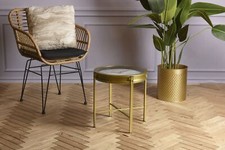 Orologio analogico comodino oro metallo comodino soggiorno tavolino da caffè