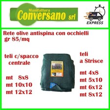TELO RETE RACCOLTA OLIVE ANTISPINA RESISTENTE gr85/90 mq DI VARIE DIMENSIONI