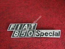 LOGO STEMMA EMBLEMA POSTERIORE PER FIAT 850 SPECIAL IN ZAMA CROMATO