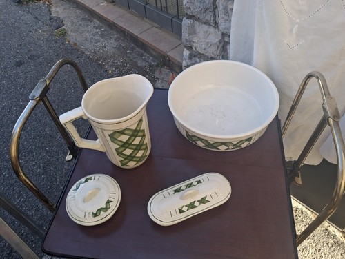 Set toeletta pezzi bacile - set,