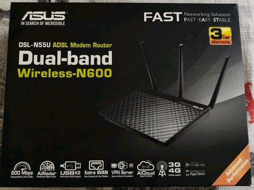 Modem router adsl2 - adsl2+, asus