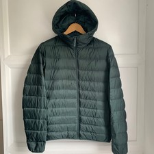 UNIQLO piumino ultraleggero uomo medio con cappuccio imbottito leggero full zip