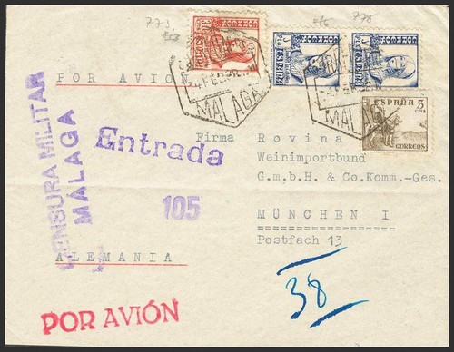 Andalusia storia postale - andalusia.,
