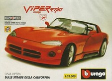 Pubblicità Advertising Pubblicità DODGE VIPER RT/10 (1992) BBURAGO 1994 