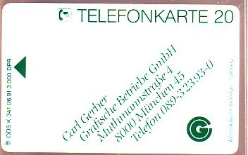 Scheda telefonica germania - scheda,