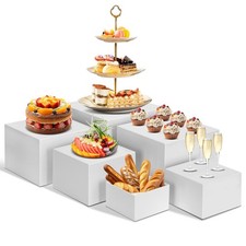 6 PCS Buffet Risers, Large Food Risers for Buffet Table, Food Display Risers ...