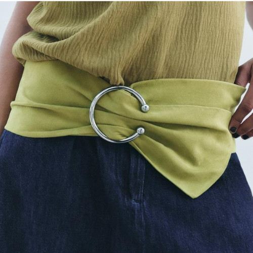 Cintura donna zara verde - donna, lime