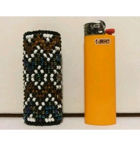 Porta accendino bic perline - accendino,