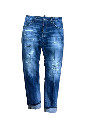 Jeans dsquared2 giallo patch - jeans,