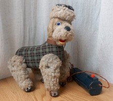 CRAGSTAN Princess french Poodle giocattolo latta d'epoca anni 50 cane barboncino