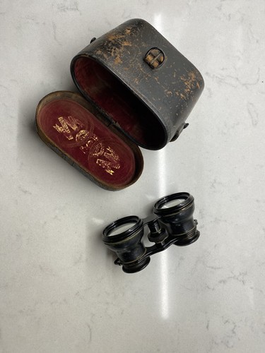 Opera glasses brass antique - opera,