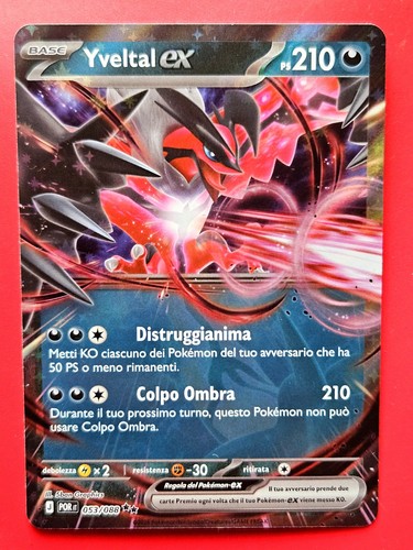 Carta pokemon yveltal - carta,