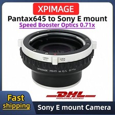 Adattatore riduttore focale ottica XPIMAGE 0,7x per obiettivo Pantax645 a Sony attacco E