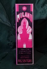 ASTUCCIO MATITA NAZIONALE PRESBITERO COMPLETO 12 MATITE NUOVE ROSSO VENTENNIO F