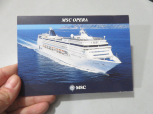 Cartolina pubblicitaria msc - cartolina,