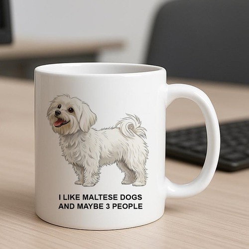 Tazza cane maltese stampata